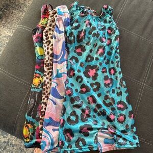 Colorful Patterned leotards